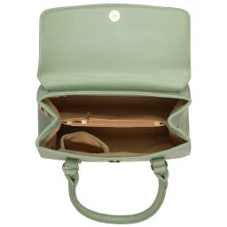 Sugarush Roxane Green Solid Medium Handbag image 4