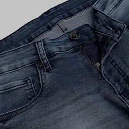 Thomas Scott Dark Blue Slim Fit Lightly Washed Jeans image 4