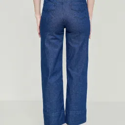 AND Blue Blended Flared Fit Mid Rise Jeans image 2