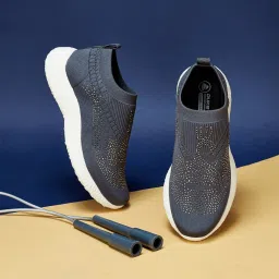 Duke Women's Grey Running Shoes image 1