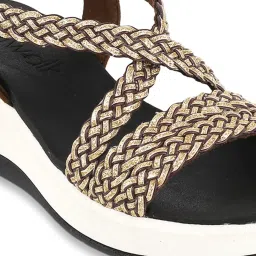 Catwalk Women's Brown Back Strap Wedges image 4