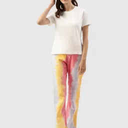 Bene Kleed Yellow & Pink Regular Fit High Rise Jeans image 4