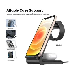 Portronics POR-1696 Freedom 33 3-in-1 15W Desktop Wireless Charging Pad (Black) image 4