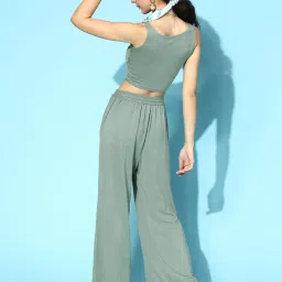 Da Intimo Sage Green Three Pieces Loungewear Set image 2