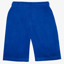 Kiddopanti Kids Royal Blue Solid Shorts image 2