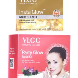 VLCC Party Glow Facial Kit and Insta Glow Gold Bleach Combo-picture-12