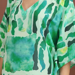 LABEL AARNA Ripple Short Kaftan Dress image 5