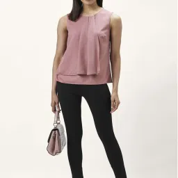 Annabelle by Pantaloons Pink Regular Fit Top image 4