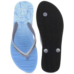 Carlton London Women's Blue & Grey Flip Flops image 4