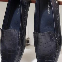 Hush Puppies by Bata Men's JACKSON CROCO Navy Loafers-picture-32