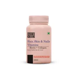 SheNeed Hair, Skin & Nails Vitamins With Biotin, Collagen & Keratin, Boosts Hair Growth, Clears Skin And Nails, 20 Essentials Vitamins & Minerals Boost Cell Growth to Improve Complexion & Hair Texture - 60 Capsules-image-54