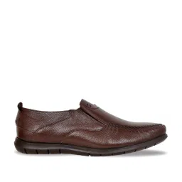 Allen Cooper Men's Brown Casual Slip-Ons image 1
