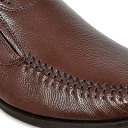 Allen Cooper Men's Brown Casual Slip-Ons image 4
