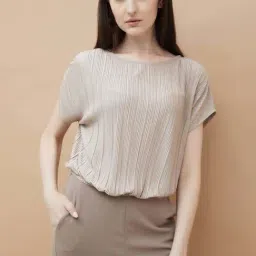 Code By Lifestyle Medium Beige Regular Fit Top-picture-36