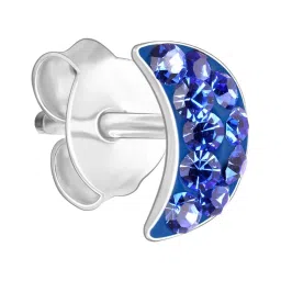 GIVA 92.5 Sterling Silver Crescent Moon Earrings for Kids image 5