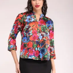 Fablestreet Multicolor Floral Print Top-picture-12