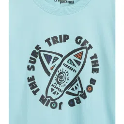 lil tomatoes Li'l Tomatoes Kids Blue Graphic Print Sweatshirt image 3