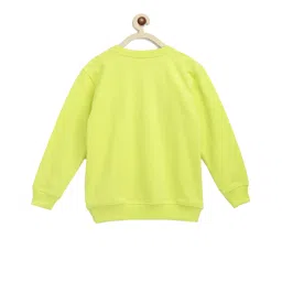 lil tomatoes Li'l Tomatoes Kids Neon Green Graphic Print Sweatshirt image 2