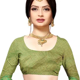 AKSH FASHION Multi Silk Blend Sarees image 3