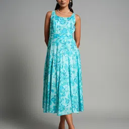 AND Floral Print Fit & Flare Midi Dress-picture-23