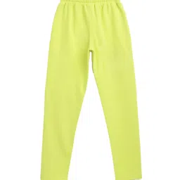 lil tomatoes Li'l Tomatoes Kids Neon Green Solid Trackpants image 2