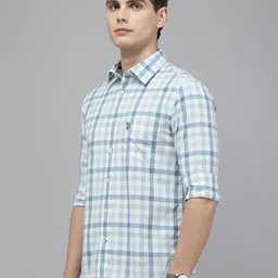 U.S. Polo Assn. Pure Cotton Tailored Fit Checked Casual Shirt image 4