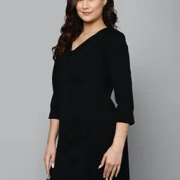 Allen Solly Black A-Line Dress image 3