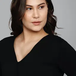 Allen Solly Black A-Line Dress image 5