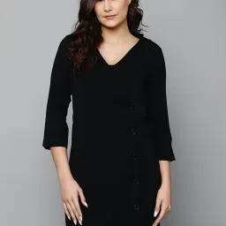 Allen Solly Black A-Line Dress image 1