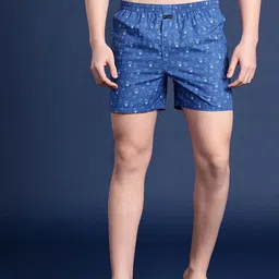 Mast & Harbour Men Pack of 2 Printed Pure Cotton Boxers image 3
