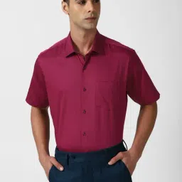Van Heusen Pink Regular Fit Shirt-image-77