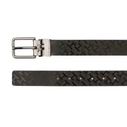 Tommy Hilfiger Black & Tan Leather Reversible Belt for Men image 5