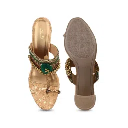 Inc.5 Women's Green Toe Ring Sandals image 4