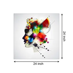 999store Multicolor Integrating Evolution Face Wall Painting image 5
