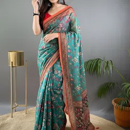 Tasarika Kalamkari Chanderi Saree image 3