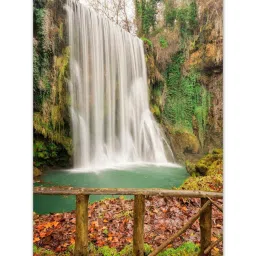 999store Multicolor Forest Waterfall Canvas Painting image 2
