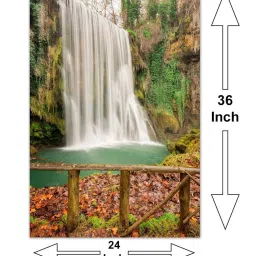 999store Multicolor Forest Waterfall Canvas Painting image 5