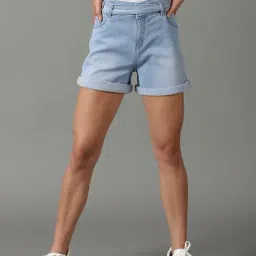 showoffff SHOWOFF Blue Regular Fit Shorts-picture-19