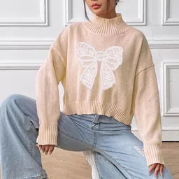 StyleCast Women Embroidered Pullover with Embroidered Detail-image-1