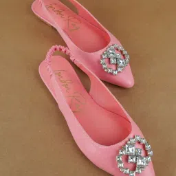 London Rag Women's Blush Sling Back Sandals-picture-35
