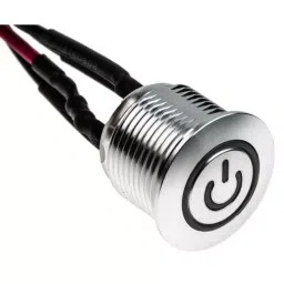 RS PRO Illuminated Push Button Switch Momentary 16 mm SPST White LED 36 V DC, 1758446 image 4