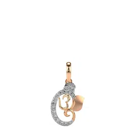 VALANOVA Women 14 Kt Rose Gold Lab Grown Diamond Pendant 0.97gm-picture-15
