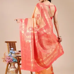 Mitera Ethnic Motifs Woven Design Zari Banarasi Saree image 2