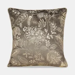 Living scapes by Pantaloons Brown Floral Square Cushion Covers-image-58