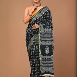 Lovwear Green Pure Cotton Sarees-picture-37
