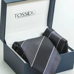Tossido Men Tie and Pocket Square Accessory Gift Set image 4