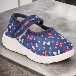 Lil Lollipop Bow Printed Velcro Closure Musical Bellies - Pink-image-64