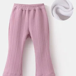 Kookie Kids Full Length Solid Colour Lounge Pant - Pink-picture-11