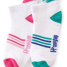 Honeyhap Premium Cotton Bamboo Spandex Socks With Bio Finish Pack of 2 - Pink & Green-picture-12