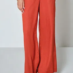 AND Women Relaxed Fit Parallel Trousers-image-14
